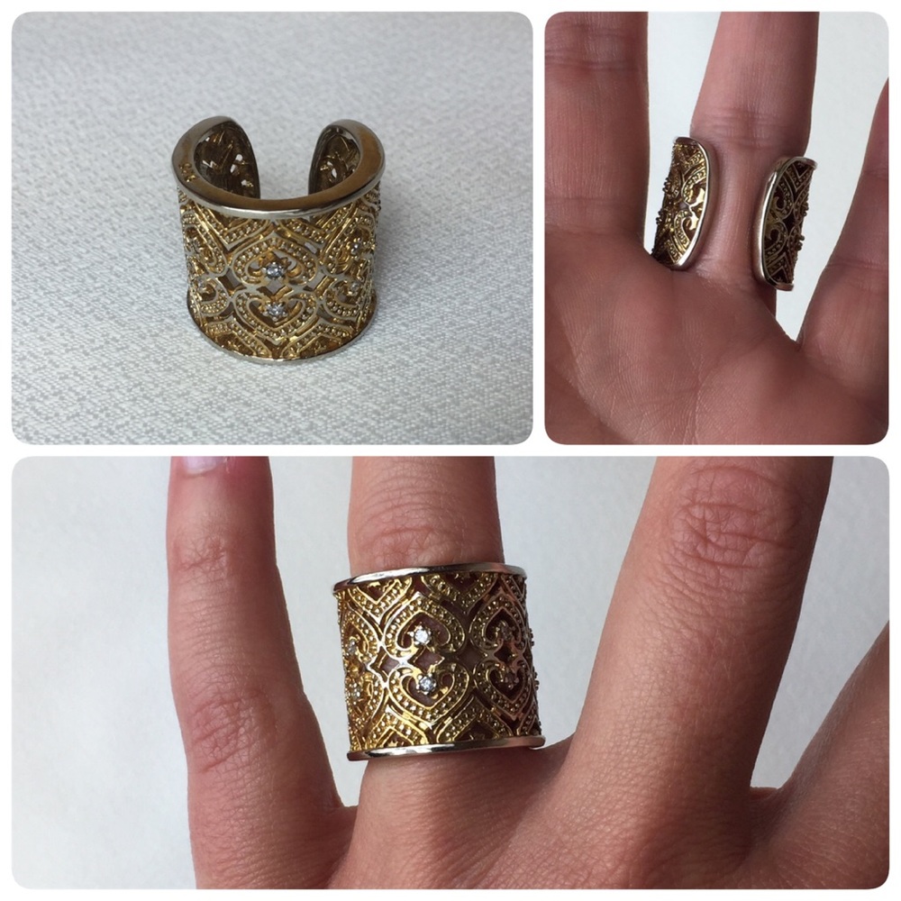 Large Sterling Silver Statement Ring - image 1